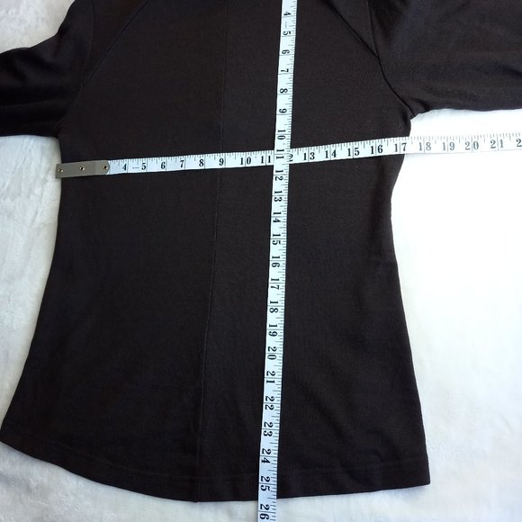 Icebreaker Merino Wool Brown Zip Neck Sweater (M) - Picture 9 of 9